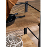 Temple &amp; Webster Obera Kitchen Island Bench with Storage