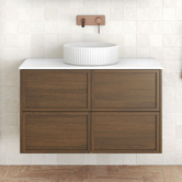 Temple &amp; Webster Cali 900mm Wall Hung Single Vanity