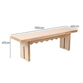 Temple &amp; Webster Arielle Mango Wood Dining Bench