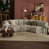 Temple &amp; Webster Arco Curved 4 Seater Modular Sofa