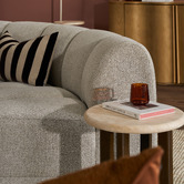 Temple &amp; Webster Arco Curved 4 Seater Modular Sofa