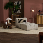 Temple &amp; Webster Arco Upholstered Ottoman