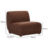 Temple &amp; Webster Crescent Armless Lounge Chair