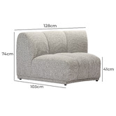 Temple &amp; Webster Arco Curved Armless Lounge Chair