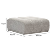 Temple &amp; Webster Arco Upholstered Ottoman