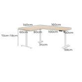 Temple &amp; Webster Leo Electric Sit &amp; Stand Corner Desk