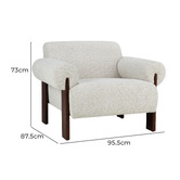 Temple &amp; Webster Harvey Upholstered Armchair