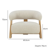 Temple &amp; Webster Mira Upholstered Armchair
