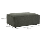 Temple &amp; Webster Russo 2 Seater Sofa &amp; Ottoman Set
