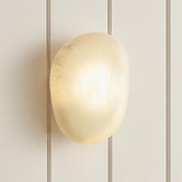 Temple &amp; Webster Corbin Alabaster-look LED Wall Light