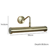 Temple &amp; Webster Reynolds Curved Arm Picture Light