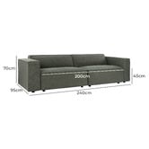 Temple &amp; Webster Russo 6 Seater Corner Sofa Set
