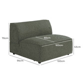 Temple &amp; Webster Russo 6 Seater Upholstered Sofa Set