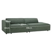 Temple &amp; Webster Russo 5 Seater Upholstered Sofa Set