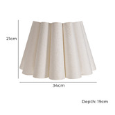 Temple &amp; Webster Clem White Scalloped Wall Light