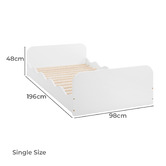 Temple &amp; Webster Wavy Single Floor Bed