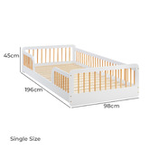 Temple &amp; Webster Remy Single Floor Bed