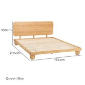 Temple &amp; Webster Bobble Pine Wood Ball Foot Bed