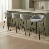Temple &amp; Webster 64.5cm Elsa Upholstered Barstools
