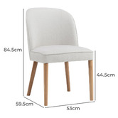 Temple &amp; Webster Atlantic Upholstered Dining Chairs