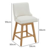 Temple &amp; Webster 65cm Oatlands Swivel Bar Stools