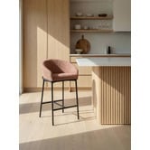 Temple &amp; Webster 65cm Tammy Boucle Counter Stool