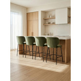 Temple &amp; Webster 66cm Petra Upholstered Bar Stools