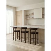 Temple &amp; Webster 66.5cm Roselin Boucle Bar Stools