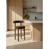 Temple &amp; Webster 66.5cm Roselin Boucle Bar Stools
