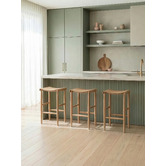 Temple &amp; Webster 65cm Kobe Ash Wood Barstool
