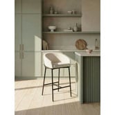Temple &amp; Webster 65cm Tammy Boucle Counter Stool
