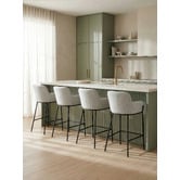 Temple &amp; Webster 65cm Andra Upholstered Bar Stools
