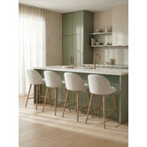 Temple &amp; Webster 64.5cm Charlie Upholstered Barstools