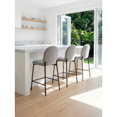 Temple &amp; Webster 68cm Herve Arch Upholstered Bar Stools