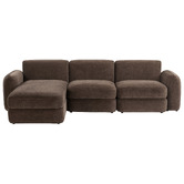 Temple &amp; Webster Cora 4 Seater Modular Sofa with Chaise &amp; Storage