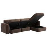Temple &amp; Webster Cora 4 Seater Modular Sofa with Chaise &amp; Storage