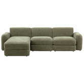 Temple &amp; Webster Cora 4 Seater Modular Sofa with Chaise &amp; Storage