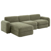 Temple &amp; Webster Cora 4 Seater Modular Sofa with Chaise &amp; Storage