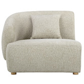 Temple &amp; Webster Crescent Left Corner Lounge Chair