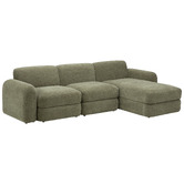 Temple &amp; Webster Cora 4 Seater Modular Sofa with Chaise &amp; Storage