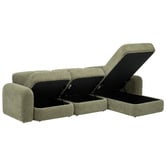 Temple &amp; Webster Cora 4 Seater Modular Sofa with Chaise &amp; Storage