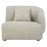 Temple &amp; Webster Crescent Right Corner Lounge Chair