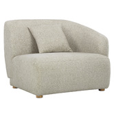 Temple &amp; Webster Crescent Right Corner Lounge Chair