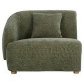 Temple &amp; Webster Crescent Left Corner Lounge Chair