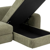 Temple &amp; Webster Cora 4 Seater Modular Sofa with Chaise &amp; Storage