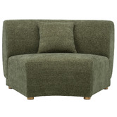 Temple &amp; Webster Crescent Wedge Armless Lounge Chair