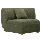 Temple &amp; Webster Crescent Wedge Armless Lounge Chair