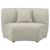 Temple &amp; Webster Crescent Wedge Armless Lounge Chair