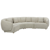 Temple &amp; Webster Crescent 5 Seater Modular Sofa