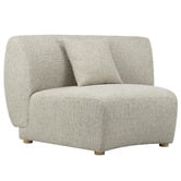 Temple &amp; Webster Crescent Wedge Armless Lounge Chair